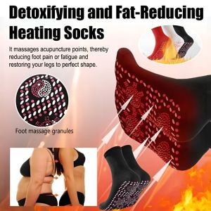 【Visible Results In 7 Days】Detox And Fat-reducing Thermal Moxibustion Socks Self-heating Socks Floor Socks Warm Socks Massage Socks Cold-resistant Mid-calf Sweat-absorbing Cotton Socks