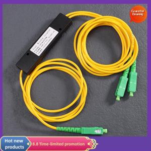 Graceful 1Pc 1x2 FTTH Fiber Optic Splitter 1 Point 2 Fiber Optic Splitter Box Tapered 1 To 2 Splitter Box SC APC Computer Accessories