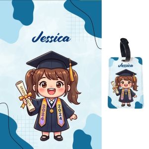【Graduation Collection】Personalised Sublimation Luggage Tag Heat Transfer Travel Valentines Birthday Anniversary Teachers Day Christmas Graduation Gift