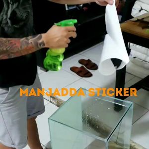 Wallpaper Aquarium Polos Tinggi 45cm x Panjang Per 50cm / Background Aquarium / Latar Belakang Aquarium / Stiker / Skotlet