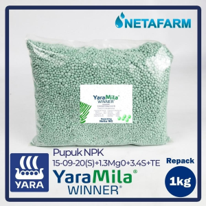 Pupuk NPK 15-09-20 YARAMILA WINNER Repacking 1kg