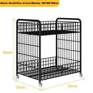 Bargain Rack Sale With Wheels Heavy Duty Folding Mobile Cart Display Stand Rack Night Market Cart