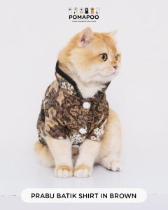 POMAPOO - Baju Kucing dan Baju Anjing Prabu Batik Shirt