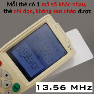 Thẻ Từ (MÃ CỐ ĐỊNH KHÔNG DÙNG SAO CHÉP) RFID 13.56Mhz IC S50 / 125Mhz ID thẻ trắng chấm công giữ xe thang máy khách sạn... THẺ CHỈ ĐỌC KHÔNG SAO CHÉP ĐƯỢC - VUI LÒNG ĐỌC KỸ TRƯỚC KHI ĐẶT
