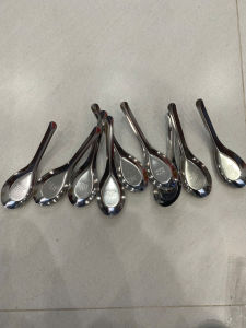 Set 10 Thìa muỗng Ăn Cơm Ăn Súp Inox Loại Vuông