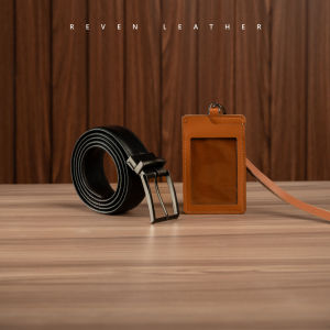 Reven Leather Professional BUMN Bundling – Lanyard Handbag Belt Genuine Cow Leather First Sallary