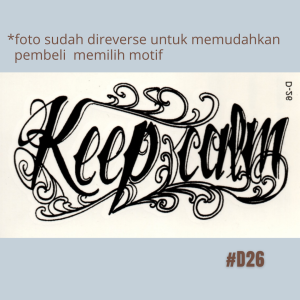 Stiker Tattoo kode D01-D33 | Tato Temporer | Waterproof