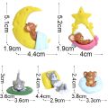 Action Figure Tom & Jerry Ornamen Boneka Kucing Dan Tikus Ukuran 3-5cm Untuk Topper Kue Interior Mobil. 