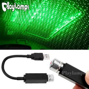 1 Pcs Car USB Star Ceiling Decorative Light Interior Mini LED Starry Laser Atmosphere Ambient Projector Lights Car Galaxy Lamp