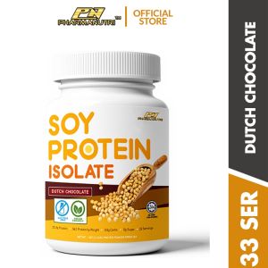in stock Pharmanutri Soy Protein Isolate 1kg 33 Servings (Flavour/Unflavor) 91% Protein By Weight - Vegan Protein None GMO