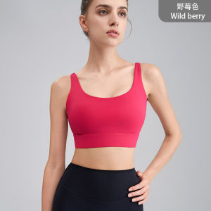 Big U-back sports bra for women high-intensity sports bra beautiful back fitness bra running fitness suit yoga vest