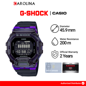 Jam Tangan Pria Casio G-Shock G-Squad GBD-200SM-1A6 Digital  Black Dial Black Resin Band