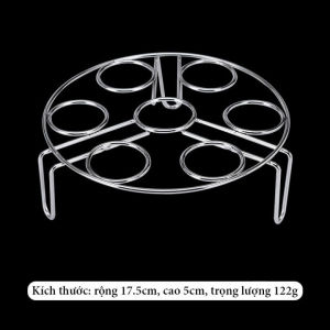 Giá inox 304 hấp trứng 7 ngăn chồng được 2 tầng cực tiện lợi đa chức năng dùng trong căn bếp ENO - GDT01