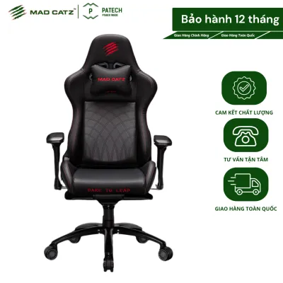 Ghế Văn Phòng Gaming Madcatz Gyra Công Thái Học Chân Xoay Có Ngả Tựa Đầu Ngả Lưng Bập Bênh Bảo Vệ Cột Sống