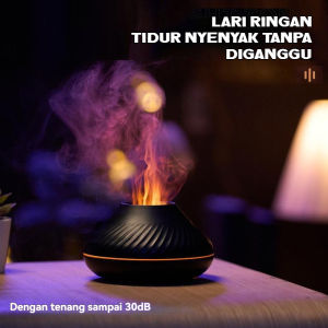 130ml Fragrance Diffuser Fire Humidifier Simulasi Mesin Aromaterapi Api Lampu Malam Warna