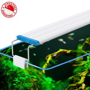 LEDs Aquarium Light Aquatic Plant Fish Light 18-58CM Extensible 3 Modes Super Slim Bright Blue White Green Red