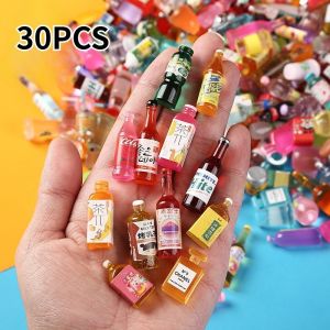 Mini Simulation Food Bottle Toy Blind Bag Supermarket Food Random Model Toy Resin BJD Doll Accessori