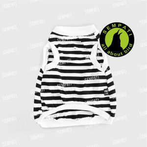 SEMPATI Baju Kucing Motif Garis Sempati Size L Kaos Singlet Tanpa Lengan Anabul Kitten Puppy Pakaian Musim Panas Kucing Anjing Monyet Kelinci Lucu Rompi Bergaris Murah Pet Clothes Tank Shirt Stripe Large Besar