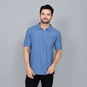 Haf Skyblue Wangky Poloshirt Pria / Cotton Pique