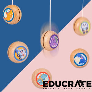 educratePH Kids Yoyo beechwood RANDOM DESIGN wooden toys skills tricks preschool