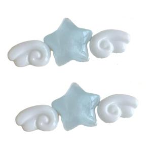 Cute Star Wing Hairpins For Girls Teens Hair Styling Plastic Duckbill Clip With Wing Design For Thin Hair