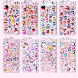 JOYNCLEON Sanrio nhãn dán phồng 3D dễ thương để trang trí vỏ điện thoại nhân vật My Melody và kuromi thiết kế dễ thương đáng yêu