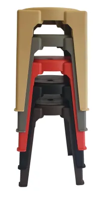 [TheGoodFurniture] Plastic stool stackable unica chair Lightweight Sturdy Durable Colorful chairs.塑料椅头 🌟Can Mixed Colors 🌟