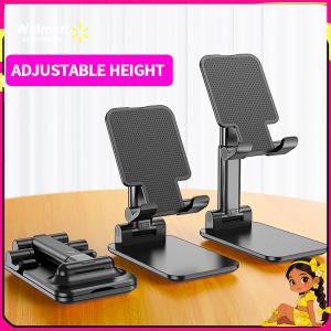 【Walmart】Full Metal Tablet Stand Foldable Desktop Phone Holder Heavy Duty Alloy Adjustable Stand for IPad Cell Phone Universal Bracket 720° Rotatable for Bedroom Live Gaming Reading