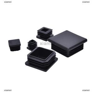 xiamei 10Pcs Plastic Black Blanking End Caps Square Inserts For Tube Pipe Box Section