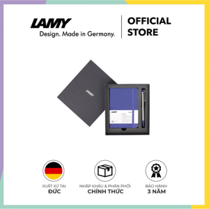 Bộ quà tặng cao cấp LAMY Sổ tay khổ giấy A6 Blue bìa mềm + Bút cao cấp Logo – Hãng phân phối chính thức
