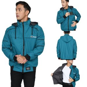 Jaket Parka Pakain Pria Jaket Taslan Waterproof Premium REBEL ID -Gibranstore