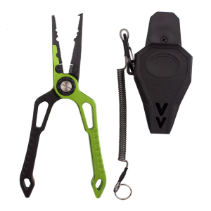 Pliers Fishing Pliers Braided Fishing Line Cutter Hook Remover Rings Opener Fishing Multitool with Sheath Coiled Lanyard