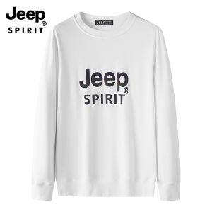 JEEP SPIRIT Sports New Casual Trend Round Neck Mens Sweater