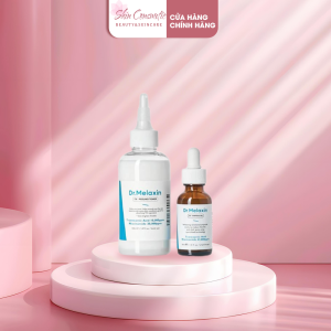 Combo Giảm Nám Tàn Nhang Serum + Toner Dr Melaxin - Hỗ Trợ Mờ Nám Sáng Da Giảm Thâm Sạm