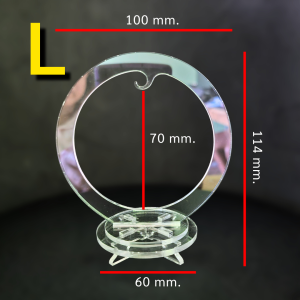 ซุ้มแขวนวงกลม แขวนเหรียญพระ ตั้งบนหิ้งพระ ตั้งหน้ารถ งานอะคริลิค
