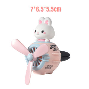 Car Air Freshener Aroma Diffuser Cartoon Pilot Rotating Propeller Airplane Style Auto Air Outlet Perfume Aromatherapy