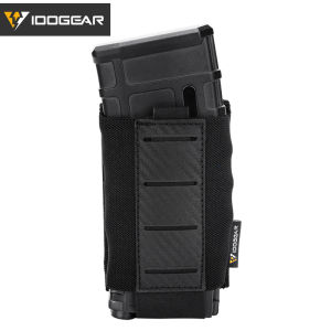 IDOGEAR Tactical 556 Holder Single MOLLE Pouch Non-slip Loop-wool Quick Draw Camo 3591