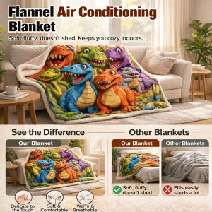 Velvet Air Conditioning Blanket Air Conditioning Blanket Flannel Home Fleece Double Sided
