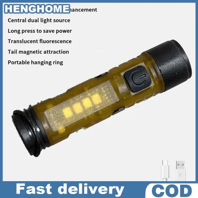 HENGHOME Hot Sale Hat Clip Light Flashlights For Outdoor Night Hands Release Pocket Caps Lamp Rechargeable Clip On Light