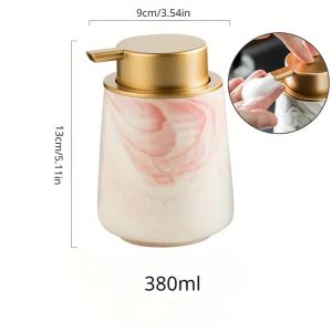Botol Sabun Cair Luxury Ceramic Marble Soap Dispenser Push Type