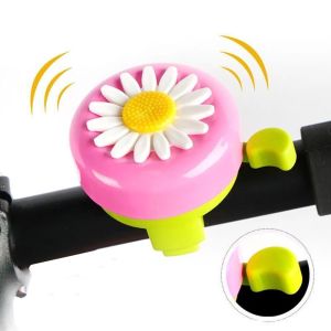 BLACKON Phụ kiện xe đạp Nhiều màu Chuông tay lái Còi báo đi xe đạp Hoạt hình cho bé gái Chuông xe đạp hoa cúc Chuông báo đạp xe Chuông xe đạp trẻ em Chuông báo xe đạp