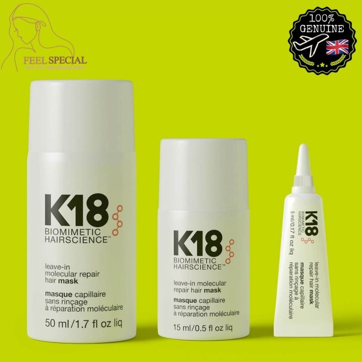 K18 Biomimetic Hairscience Leave In Molecular Repair Hair Mask