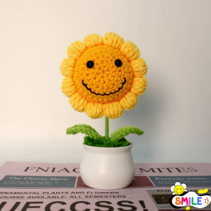 Smile 😊 พร้อมส่ง💯ดอกทานตะวัน แฮนด์เมด ดอกไม้ ของขวัญ ดอกทานตะวันไหมพรม