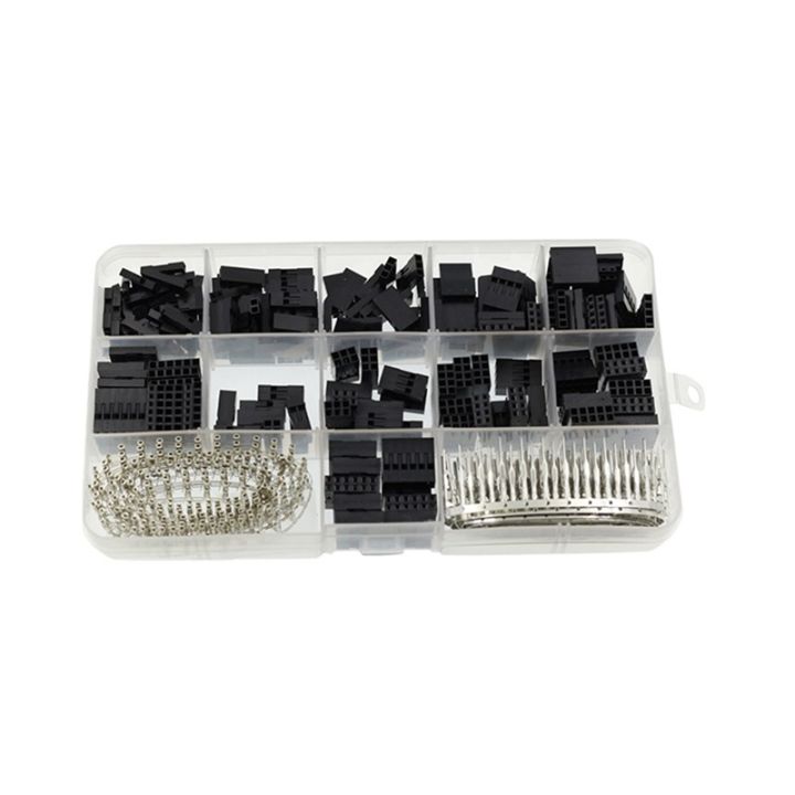 620Pcs Connector 2.54mm, Cable Jumper Wire Pin Header Housing Kit, Male ...