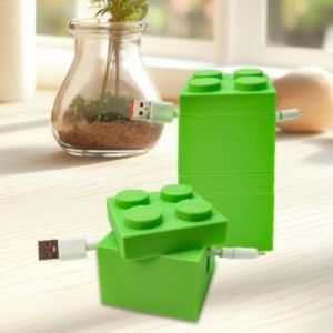 TIMES LORD บล็อกตัวต่อ ที่เก็บสายไฟแบบอิฐ โต๊ะทำงาน พลาสติก ที่เก็บสายชาร์จ แบบพกพา ของประดับตกแต่ง กล่องจัดการสายเคเบิลแบบบล็อก ใช้สำหรับการเดินทาง