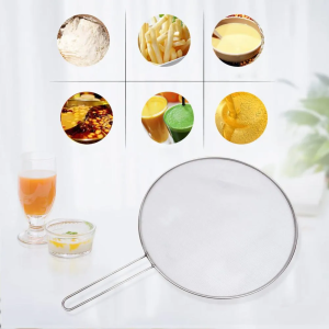 Okey Shop Frying Pan Splatter Screen Spill Proof Frying Pan Cover Oil Splashproof Mesh Cover Steel Fine Mesh Grease Splatter
