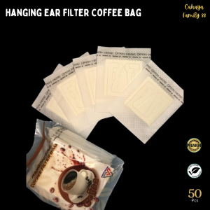 Filter Paper Coffee Drip Bag / Kertas Penyaring Saring Kopi Premium Quality 74x90mm untuk Seduh Kopi Manual Brew 50 Pcs