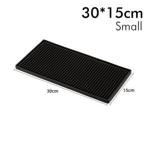 Drink Rail Pad Anti Slip Rubber Mat Bar Table Placemat Counter Cocktail PVC Coaster Insulation Thickened Service Spill Drip Tray AT