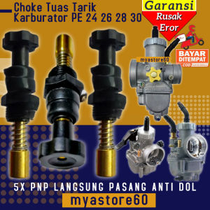 Choke Cuk Tuas Tarik Karburator Karbu Carburator Katup Kontrol Manual PE NSR 24 26 28 30 PE24 PE26 PE28 PE30 Keihin Original
