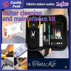 Gitar Cleaning Maintenance Kit Professional Repair Pembersih Gitar Bass Cleaner Alat Reparasi Perawatan Fret Guitar